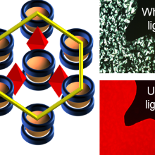 Neue Leuchtmaterialien durch Einbetten von phosphoreszierenden Clustern in organische Flüssigkristalle